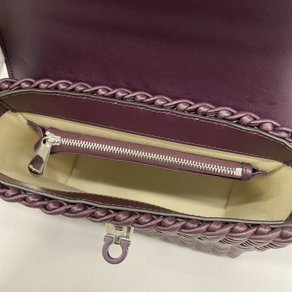 Salvatore Ferragamo Purple Leather Handbag (Pre-Owned)