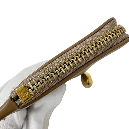 Loewe Grayish Leather Coin Purse/Coin Case (Pre-Owned)