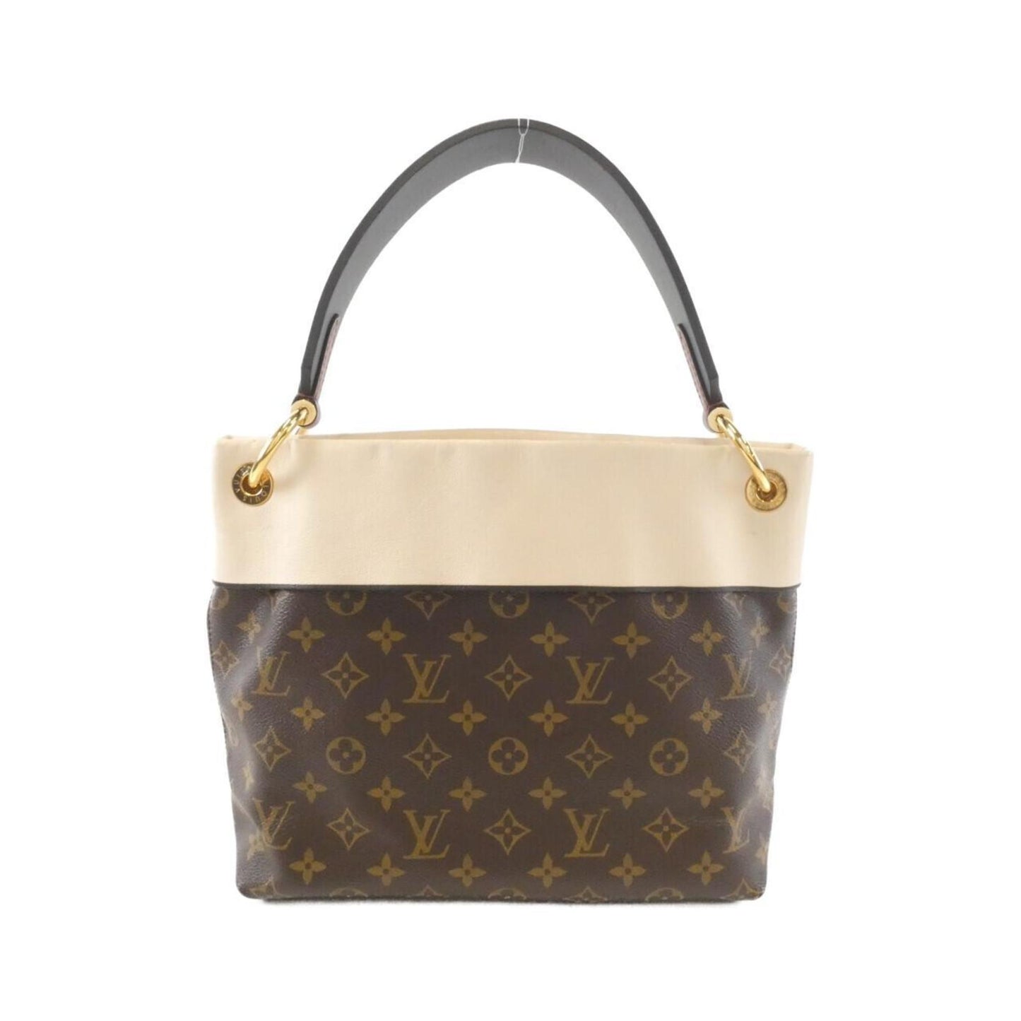 Louis Vuitton Cream Marron Coated Canvas Shoulder Bag (Pre-Owned)