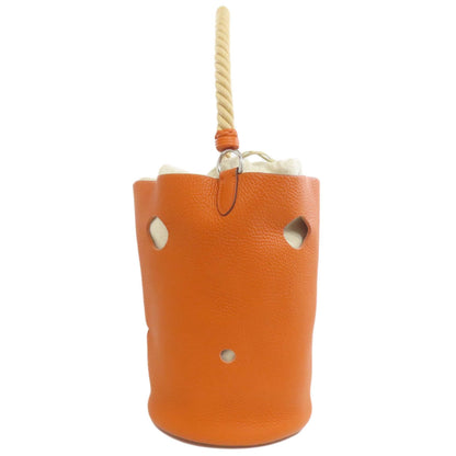 Hermes Orange Taurillon Clemence Leather Tote Bag (Pre-Owned)