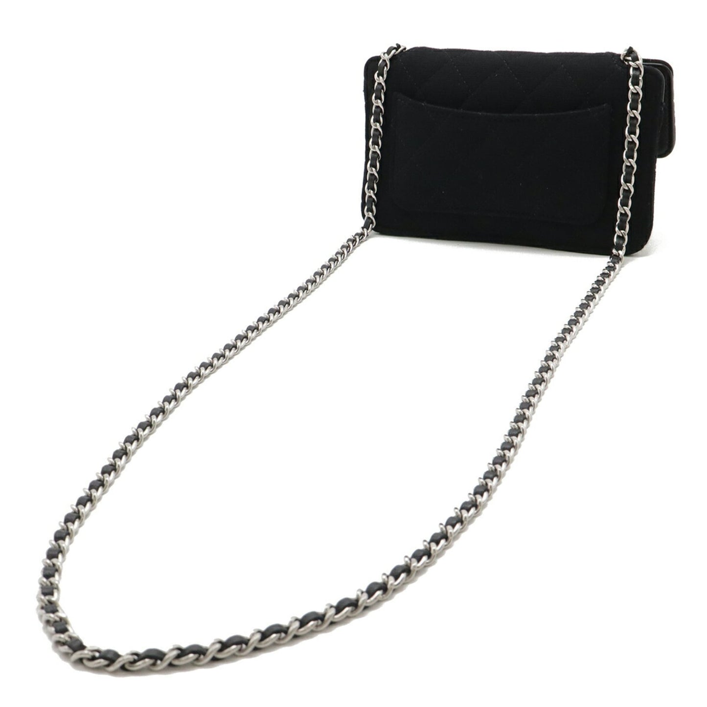 Chanel Matelasse Black Gray Cotton Nylon Eco-Bag Tote Bag (Pre-Owned)