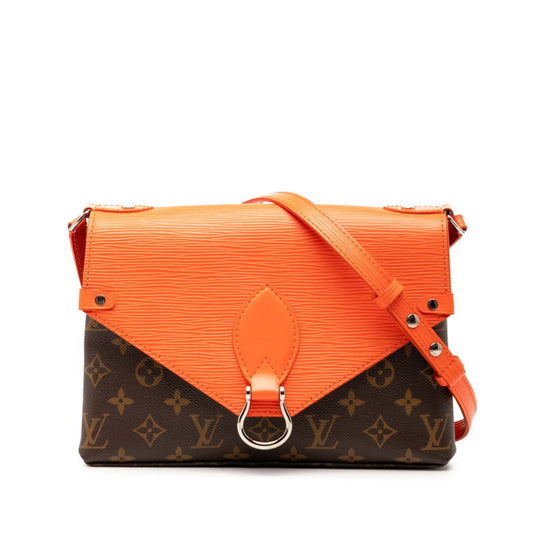 Louis Vuitton Brown Orange Pvc Leather Shoulder Bag (Pre-Owned)