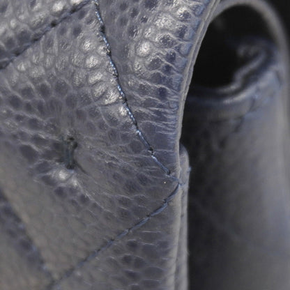 Chanel Navy Grained Calfskin Shoulder Bag (Pre-Owned)