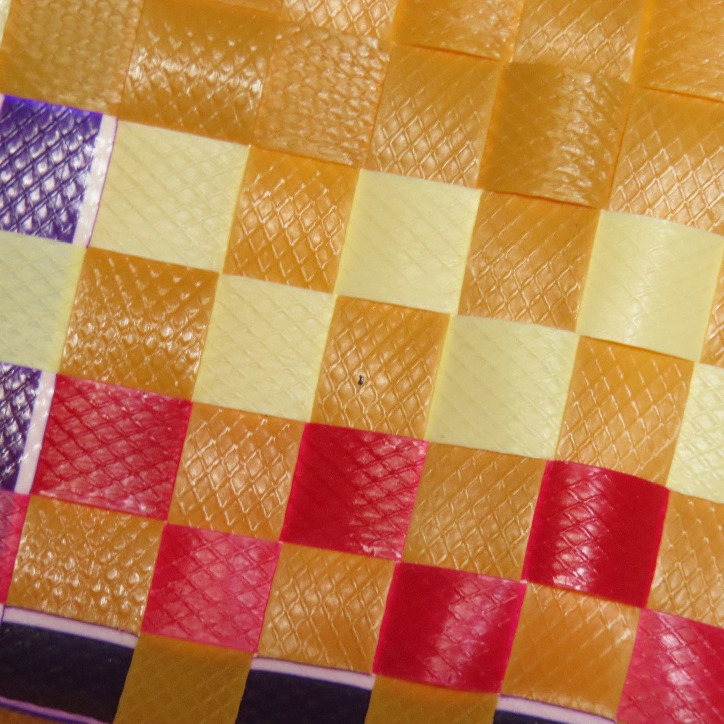 Marni Navy Orange Red Color White Polypropylene Tote Bag (Pre-Owned)