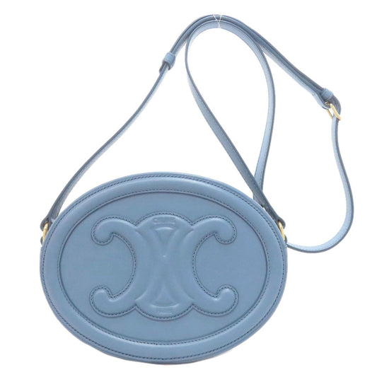 Celine Blue Leather Shoulder Bag (Pre-Owned)