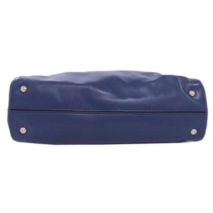 Miu Miu Navy Leather Tote Bag (Pre-Owned)