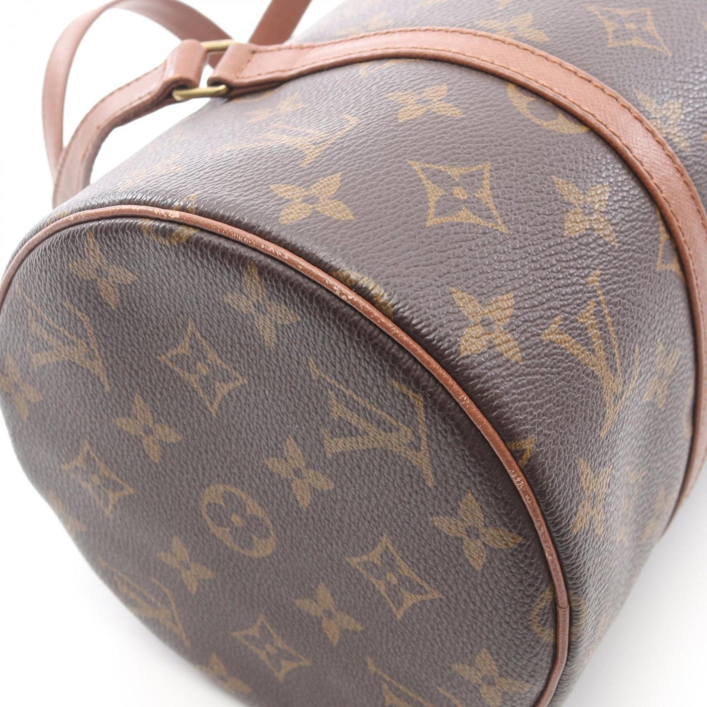 Louis Vuitton Brown Pvc Coated Canvas Leather Handbag (Pre-Owned)