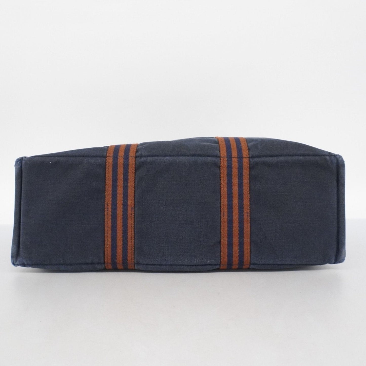 Hermes Navy Canvas Tote Bag (Pre-Owned)