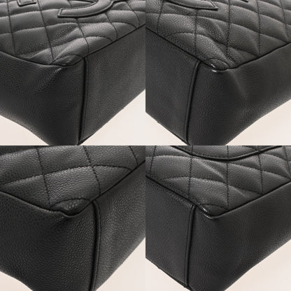 Chanel Black Grained Calfskin Tote Bag (Pre-Owned)