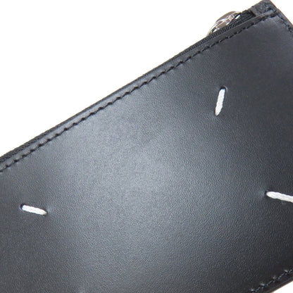 Maison Margiela Black Leather Coin Purse/Coin Case (Pre-Owned)