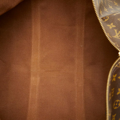 Louis Vuitton Brown Pvc Leather Boston Bag (Pre-Owned)