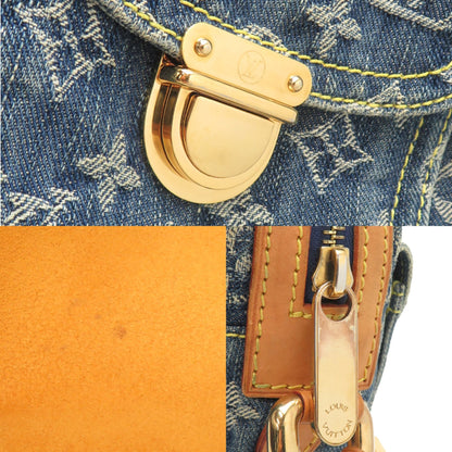 Louis Vuitton Blue Monogram Denim Shoulder Bag (Pre-Owned)