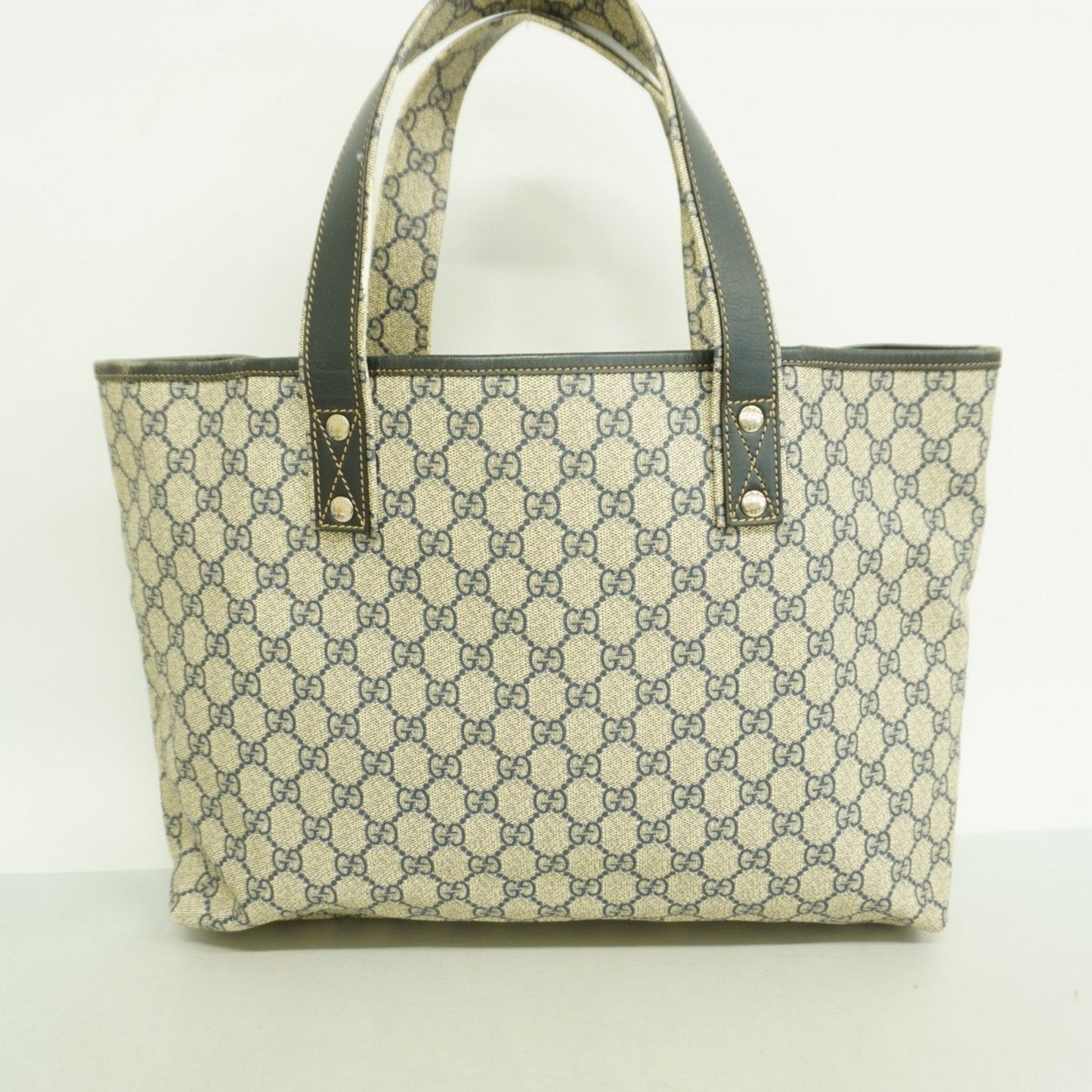 Gucci Navy Pvc Tote Bag (Pre-Owned)