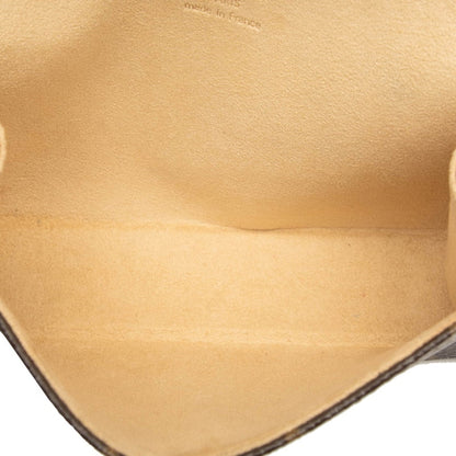 Louis Vuitton Brown Pvc Leather Pochette Sling Bag (Pre-Owned)