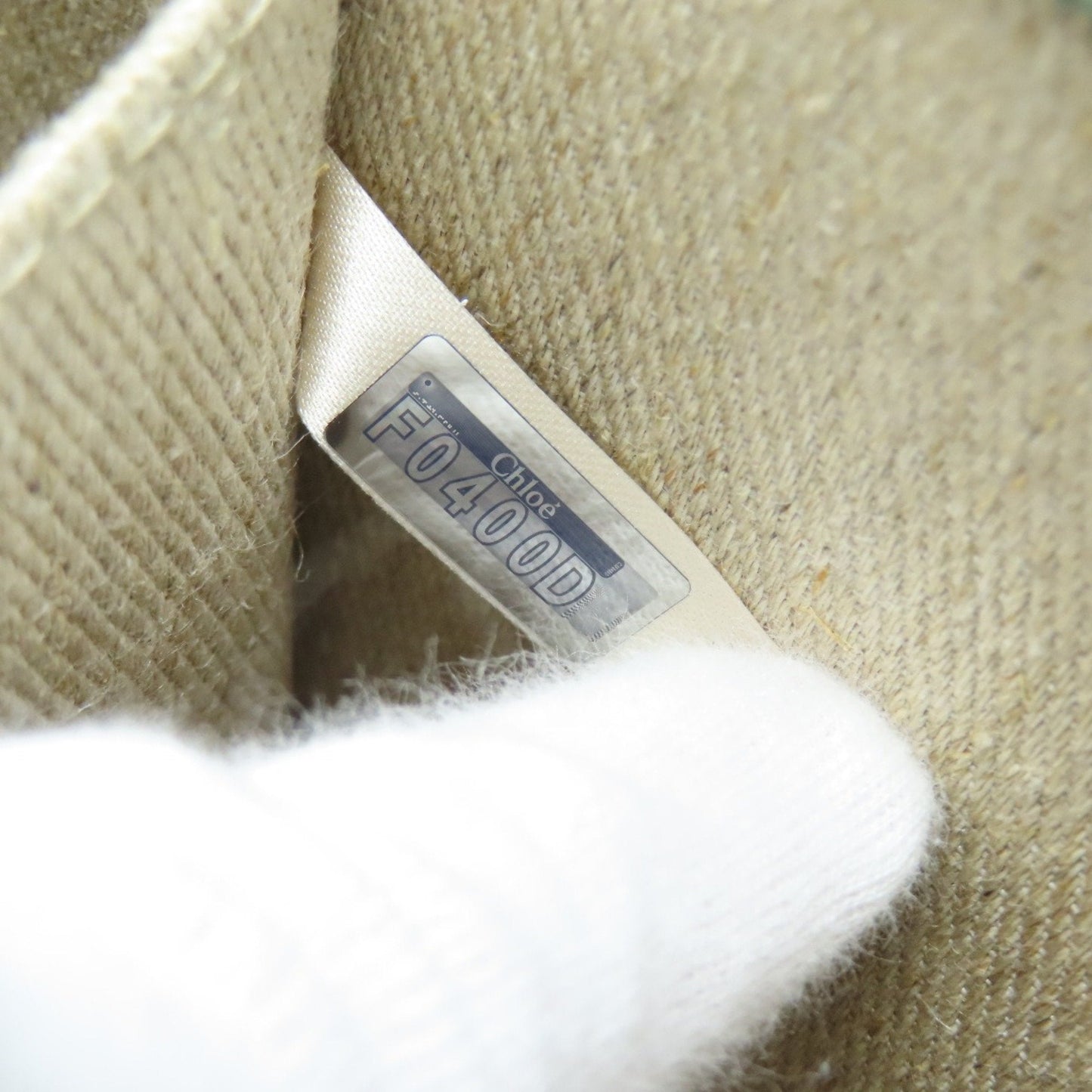 Chloé Green Canvas Tote Bag (Pre-Owned)