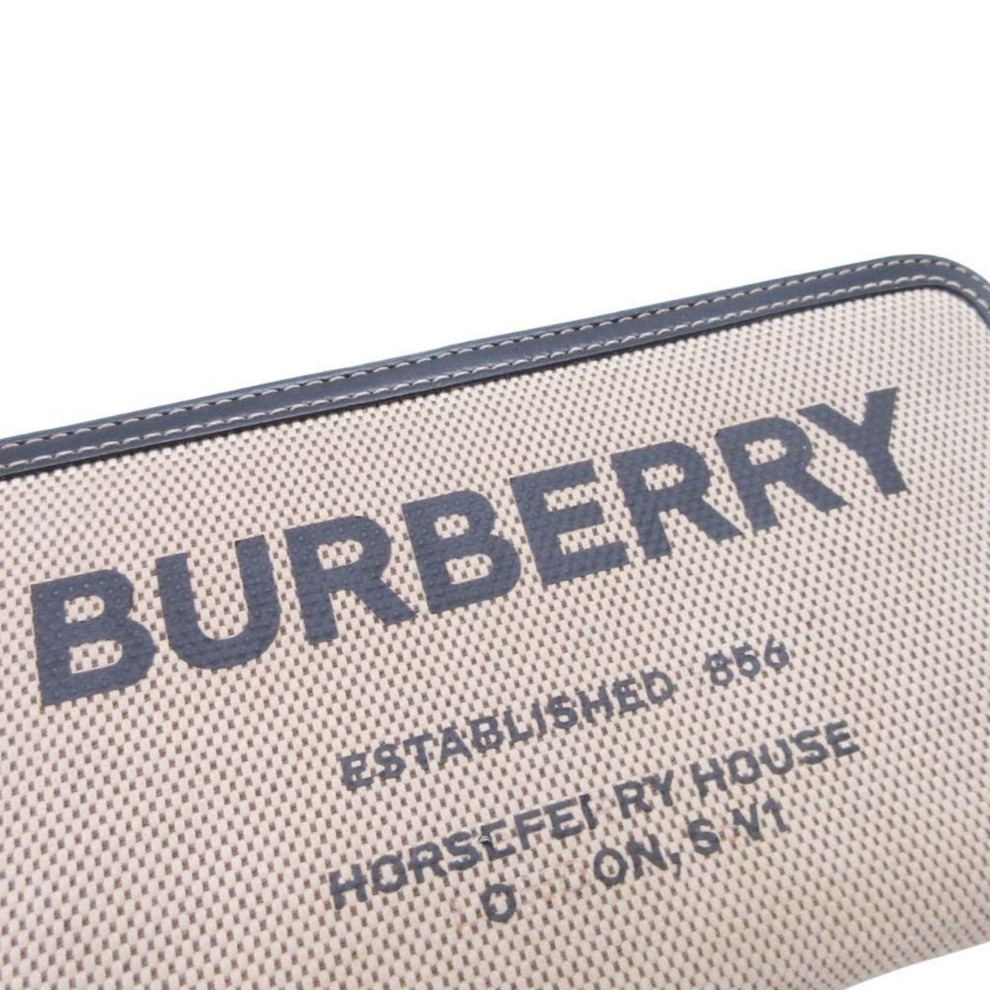 Burberry Beige Black Coin Purse/Coin Case (Pre-Owned)