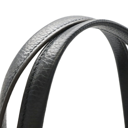 Louis Vuitton Monogram Black Noir Monogram Leather Shoulder Bag Tote Bag (Pre-Owned)