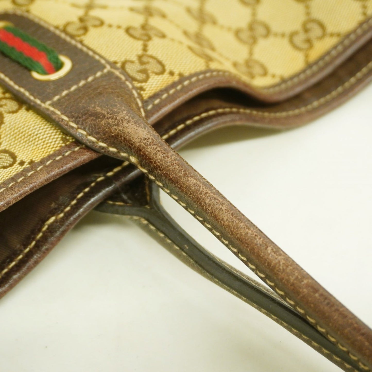 Gucci Brown Canvas Tote Bag (Pre-Owned)