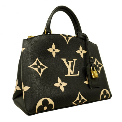 Louis Vuitton Beige Black Handbag (Pre-Owned)