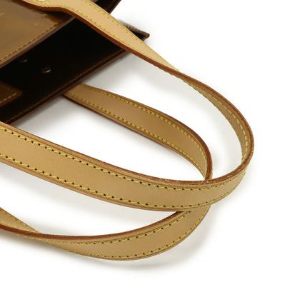 Louis Vuitton Bronze Brown Leather Handbag Tote Bag (Pre-Owned)