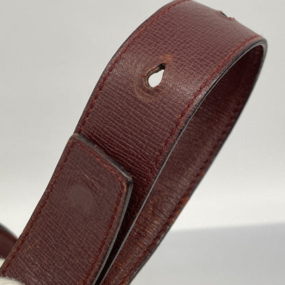 Cartier Bordeaux Leather Shoulder Bag (Pre-Owned)