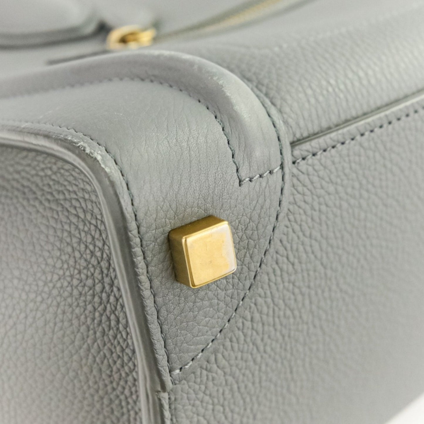 Celine Gray Leather Tote Bag (Pre-Owned)