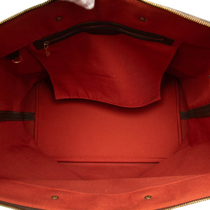 Louis Vuitton Brown Pvc Leather Boston Bag Handbag (Pre-Owned)