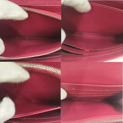 Louis Vuitton Fuchsia Epi Leather Long Wallet (Tri-Fold) (Pre-Owned)