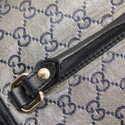 Gucci Black Gray Pvc Leather Tote Bag (Pre-Owned)