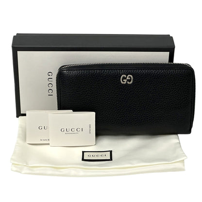Gucci Black Leather Long Wallet (Bi-Fold) (Pre-Owned)