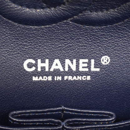 Chanel Navy Grained Calfskin Shoulder Bag (Pre-Owned)
