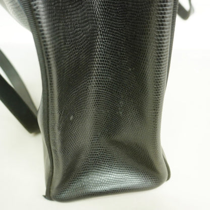 Salvatore Ferragamo Black Leather Tote Bag (Pre-Owned)