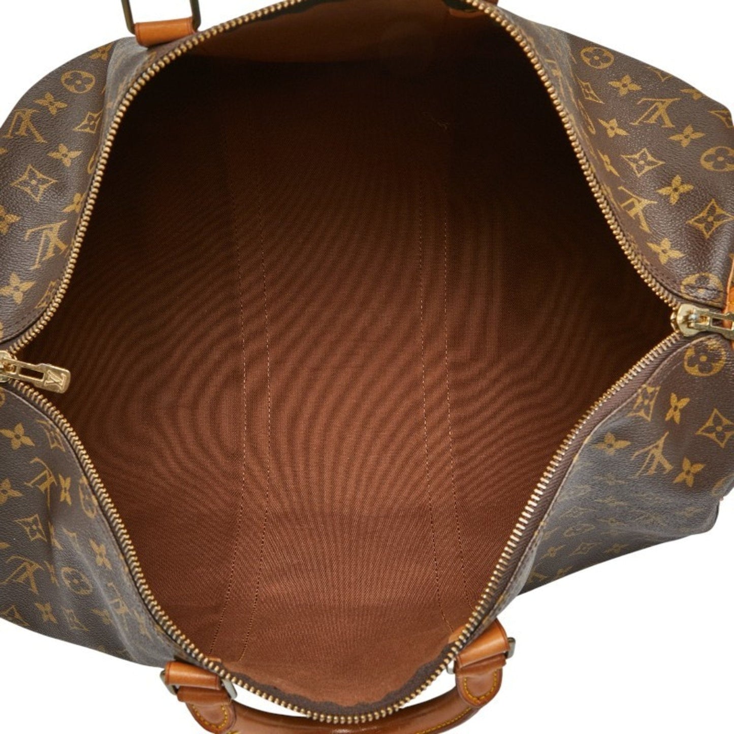 Louis Vuitton Brown Pvc Leather Boston Bag (Pre-Owned)