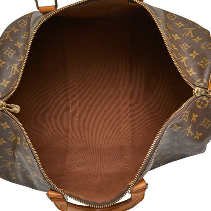 Louis Vuitton Brown Pvc Leather Boston Bag (Pre-Owned)