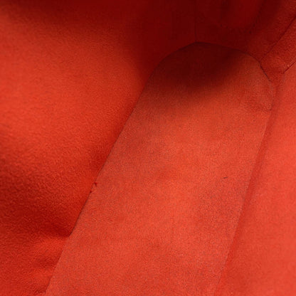 Louis Vuitton Brown Red Color Damier Canvas Handbag (Pre-Owned)