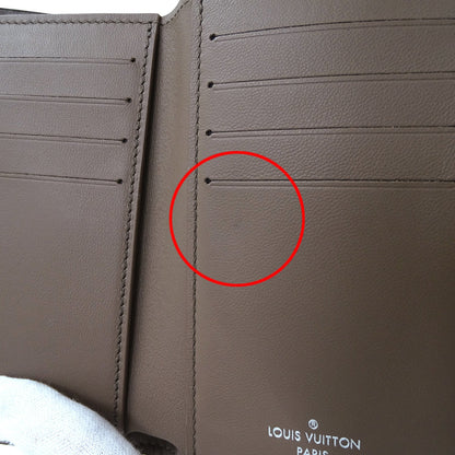 Louis Vuitton Magnolia Pink Leather Middle Wallet (Tri-Fold) (Pre-Owned)