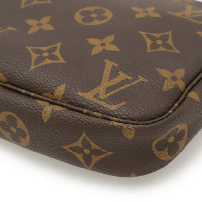 Louis Vuitton Brown Pvc Handbag Pochette Pouch (Pre-Owned)