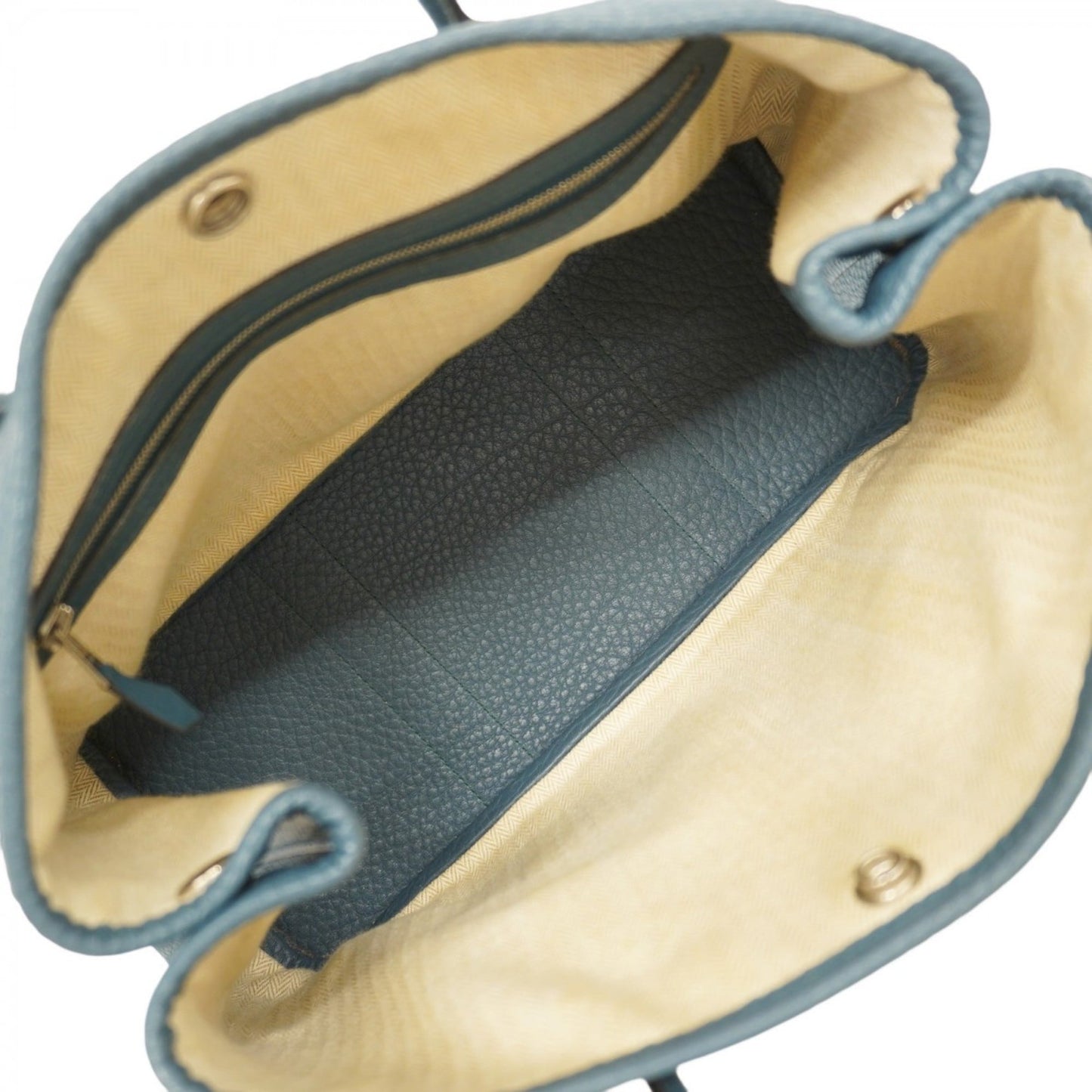 Hermes Blue Country Leather Tote Bag (Pre-Owned)