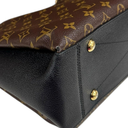Louis Vuitton Black Brown Monogram Canvas Tote Bag (Pre-Owned)