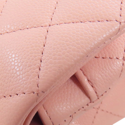 Chanel Matelasse Pink Leather Shoulder Bag (Pre-Owned)