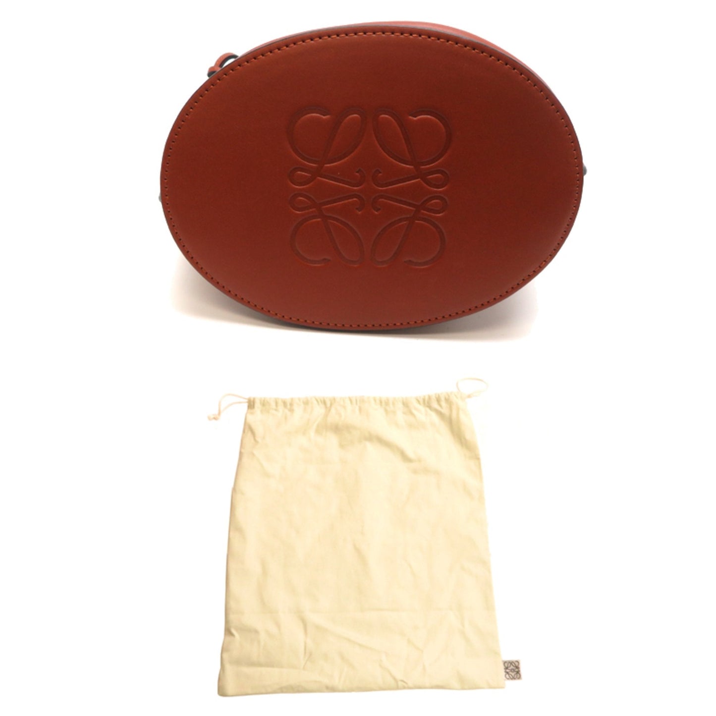 Loewe Brown Leather Handbag Shoulder Bag (Pre-Owned)