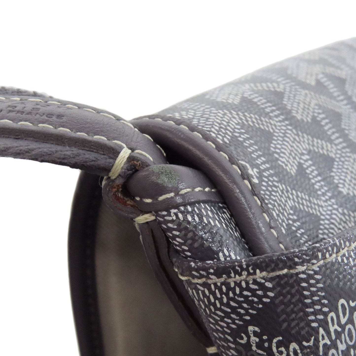 Goyard Gray Coated Canvas Shoulder Bag (Pre-Owned)