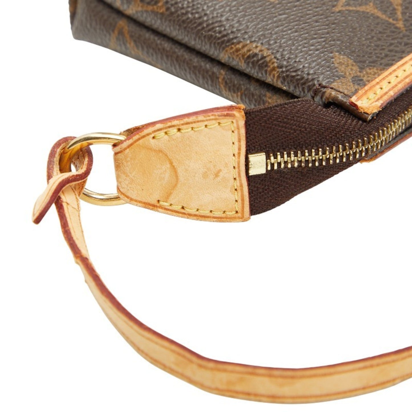 Louis Vuitton Brown Pvc Leather Pochette Pouch (Pre-Owned)