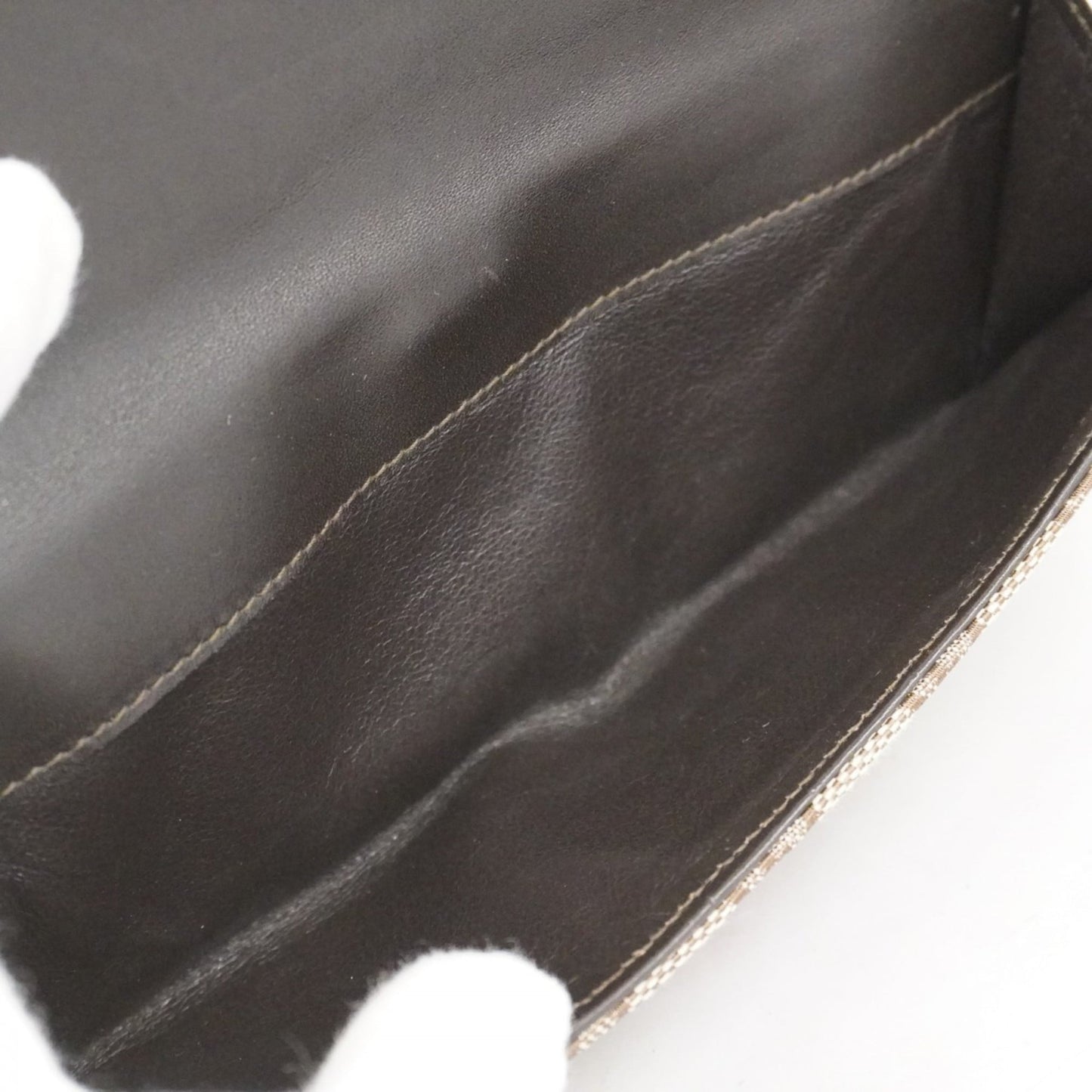 Gucci Brown Canvas Long Wallet (Bi-Fold) (Pre-Owned)