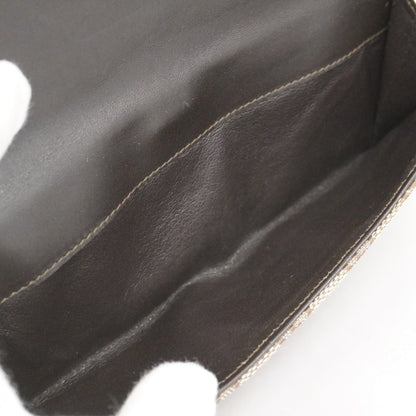Gucci Brown Canvas Long Wallet (Bi-Fold) (Pre-Owned)