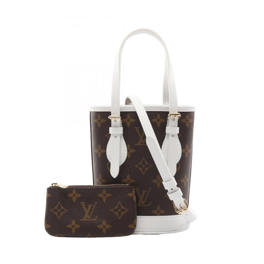 Louis Vuitton Brown Monogram White Monogram Leather Handbag (Pre-Owned)