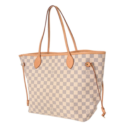 Louis Vuitton White Damier Azur Canvas Tote Bag (Pre-Owned)