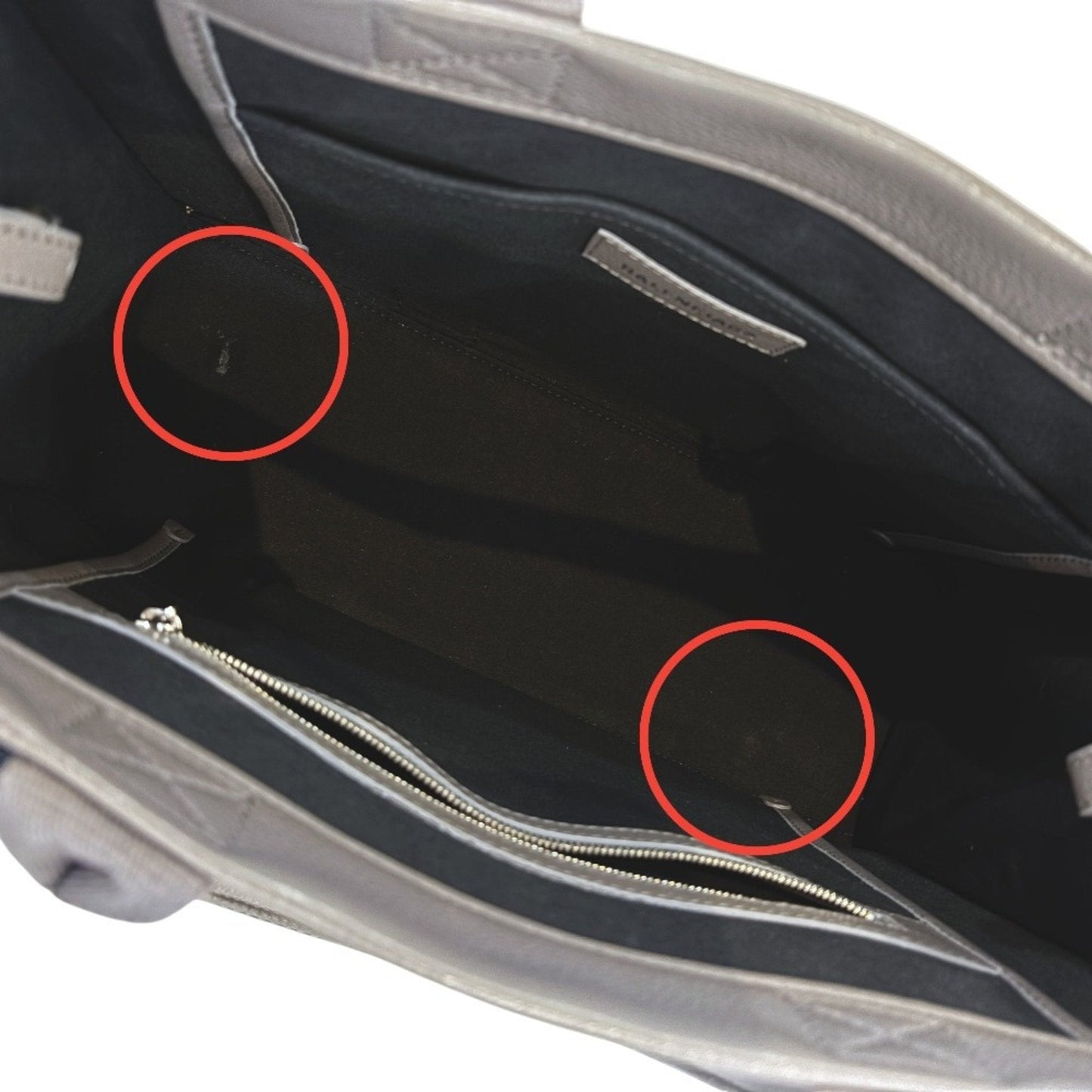 Balenciaga Gray Leather Tote Bag (Pre-Owned)