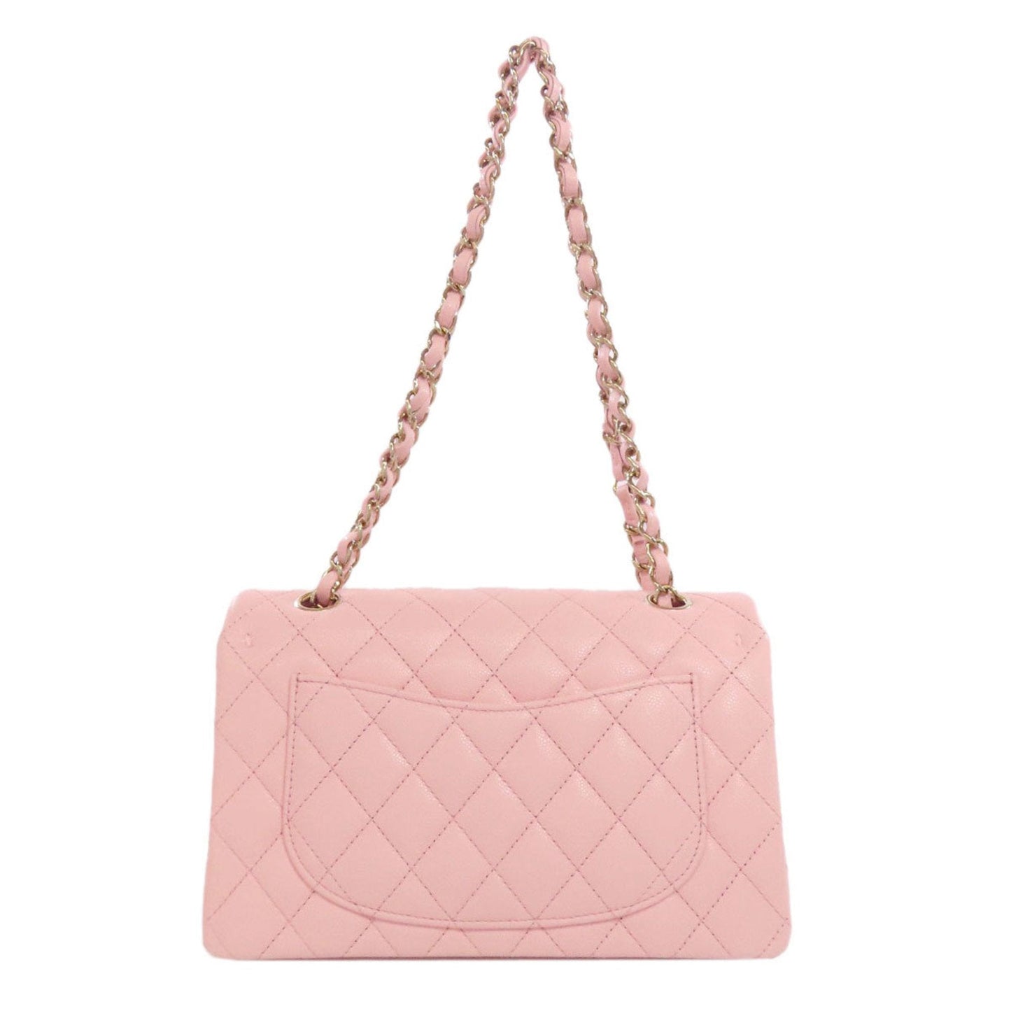 Chanel Matelasse Pink Leather Shoulder Bag (Pre-Owned)