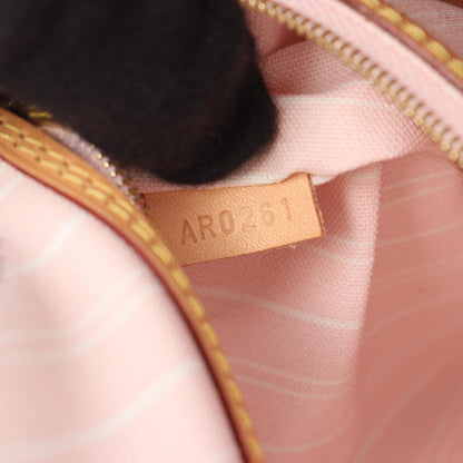 Louis Vuitton Pink Yellow Coated Canvas Monogram Pvc Leather Tote Bag (Pre-Owned)